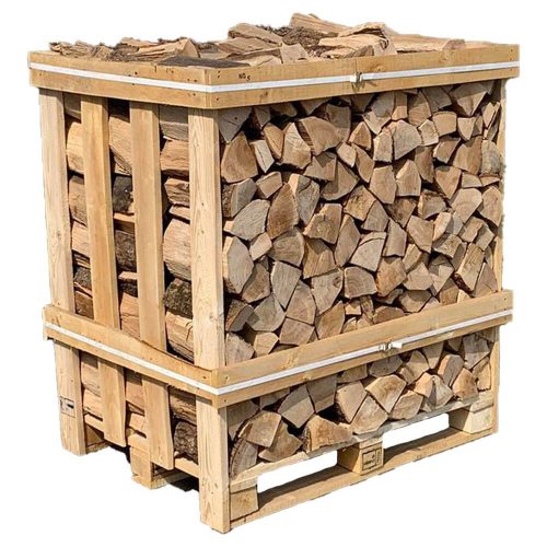 Bois de chauffage en frêne séché au four – Caisse de 1,17m3