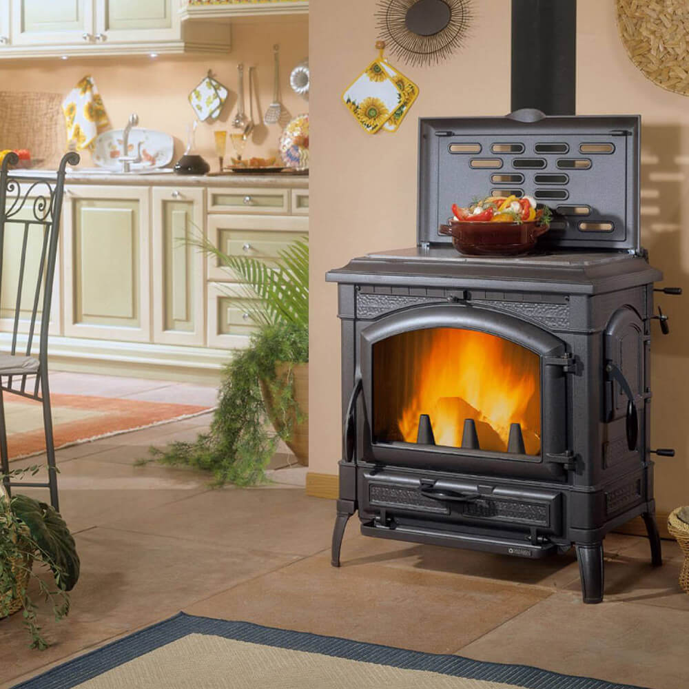 Poêle à bois Isotta con cerchi Evo 14.5kW – Image 2